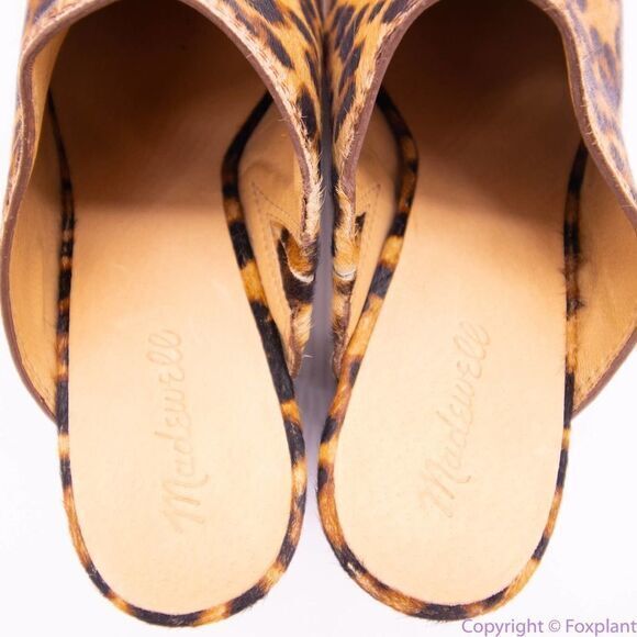 NEW Madewell The Harper Mule in Leopard Calf Hair, size 10 - Picture 8 of 12
